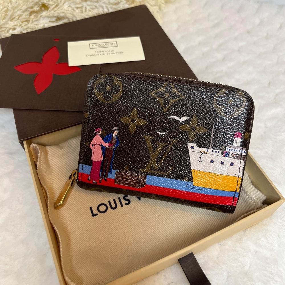 LOUIS VUITTON Monogram 2016 Christmas Animation Zippy Coin Purse